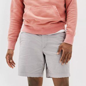 NWT AE Flex 9" Lived-In Khaki Short Gray Men's Size 42